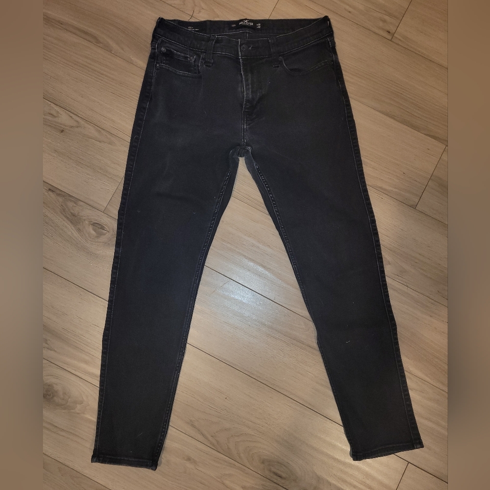 Men's Hollister Black Tapered Jeans
